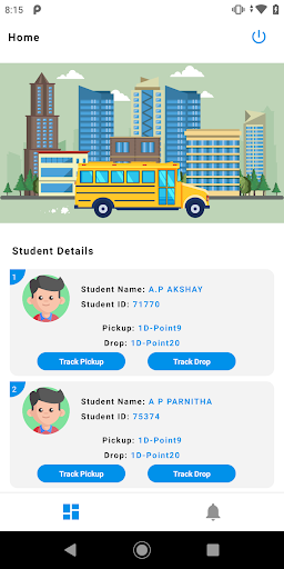 Yellow Bus Track - Parent app Screen 3