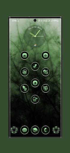 Screenshot of Gothic Forest Green Icons