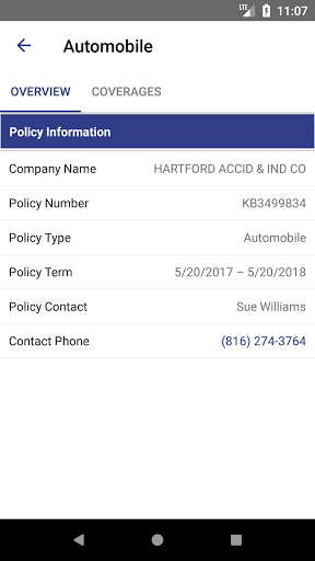 Pandora Insurance Online Screen 2