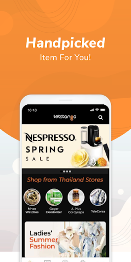 Android application LetsTango screenshort