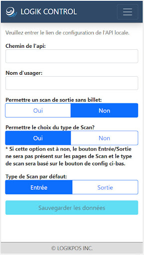 Android application Logik Control screenshort
