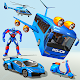 Flying Bus Robot Car Game 3d