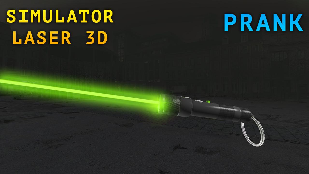 Android application Simulator Laser 3D Joke screenshort