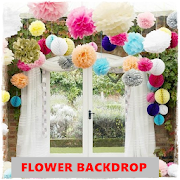 DIY Flower Backdrop Idea