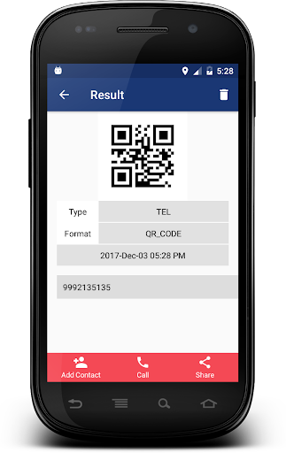 QR and Barcode Scanner Screen 3