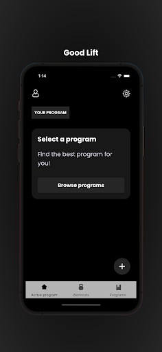 Android application Good Lift screenshort