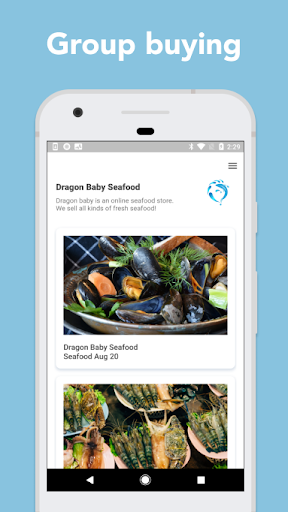 Android application Dragon Baby Seafood screenshort