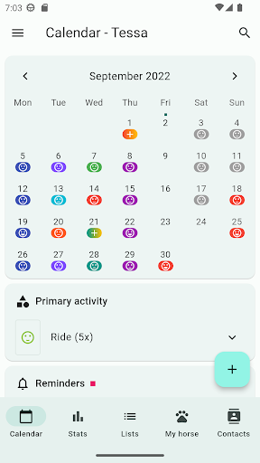 Tessa - Riding Assistant Screen 2