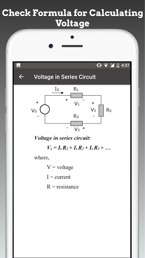 Screenshot of Electric Circuit Calculator