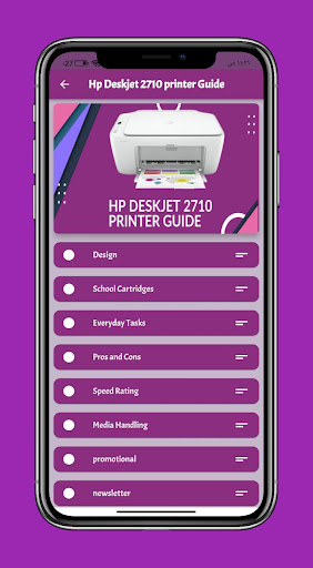 Android application Hp Deskjet 2710 printer Guide screenshort