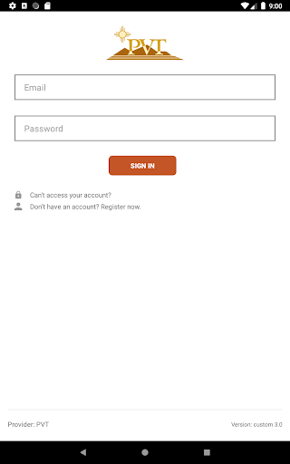 Screenshot of PVT Connect