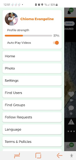 Android application AfroCamgist screenshort