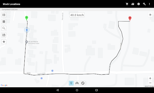 Mock Locations (fake GPS path) لقطة شاشة