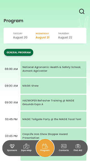 IFCA Events App Screen 3
