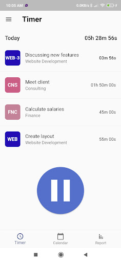 Android application Monitask screenshort