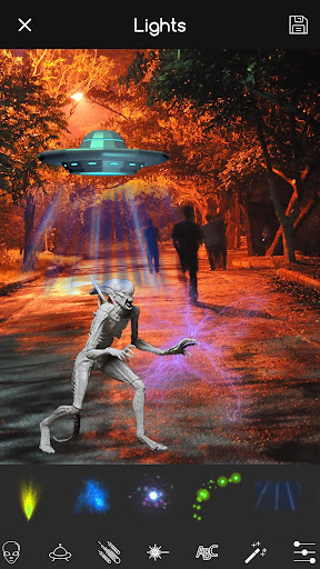 Android application Alien UFO Photo Editor screenshort