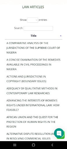 Learned Library E-Law Report Screen 3
