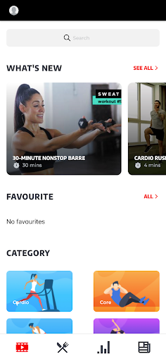 Android application X-Fit screenshort
