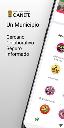Android application MuniCañete screenshort