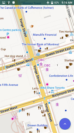 Toronto Offline Map Screen 2