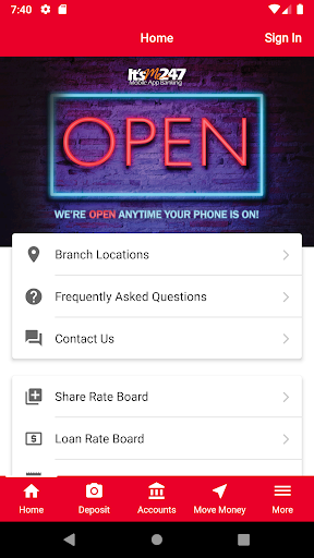Android application FECCCU Mobile screenshort