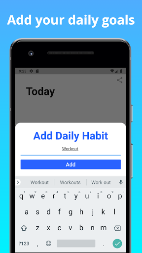 Android application Daily Habits Tracker screenshort