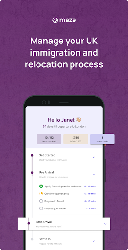 Android application Maze: Relocation Management screenshort