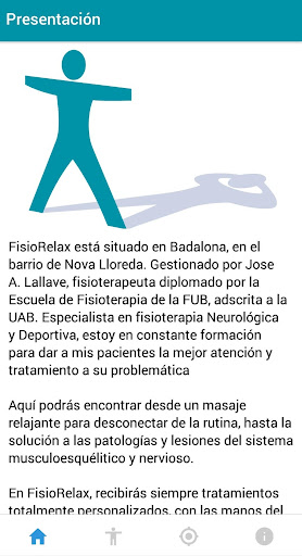 Android application FisioRelax screenshort
