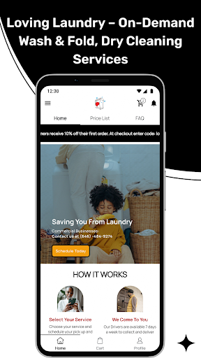 Android application Loving Laundry screenshort