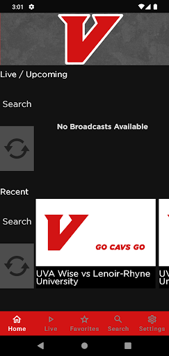 Android application UVA Wise Cavs screenshort