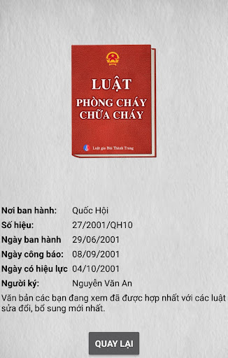 Luật Phòng Cháy Chữa Cháy