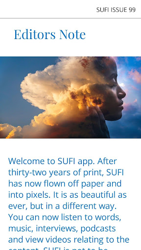 SUFI JOURNAL Screen 2