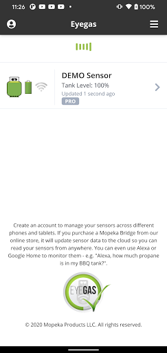 Android application Eyegas screenshort