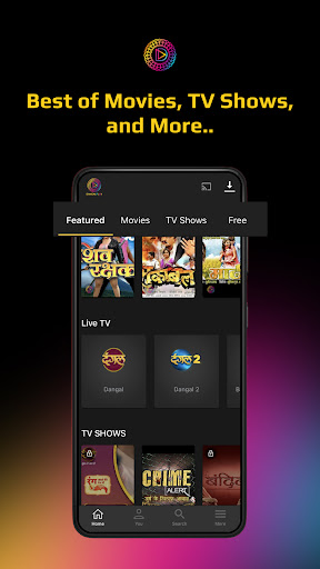 Android application Dangal Play screenshort