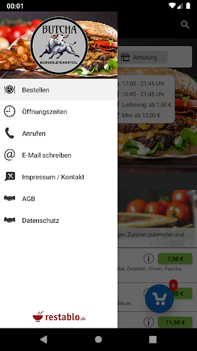Restaurant Butcha Emmerich Screen 2