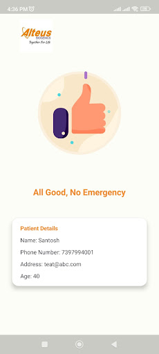 MSA ( Medistat Seizure Alert ) Screen 3