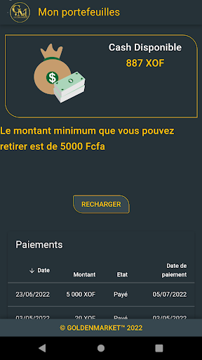 GoldenMarket Screen 2