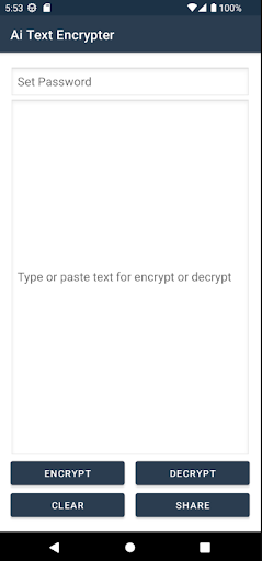 Android application Ai Text Encrypter screenshort