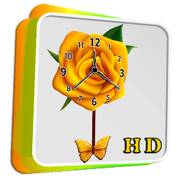 Icon image Rose flower clock wallpaper
