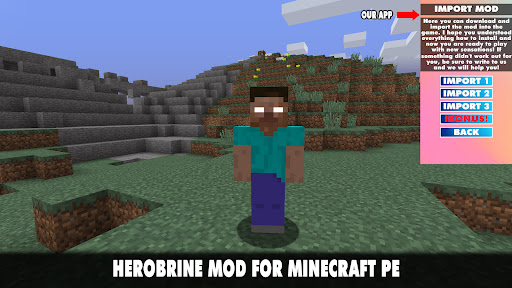 Herobrine Mod for Minecraft PE