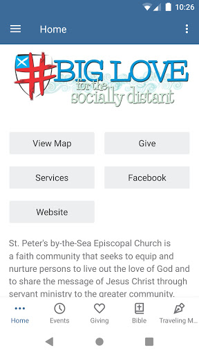 Android application St. Peters by-the-Sea Gulfport screenshort