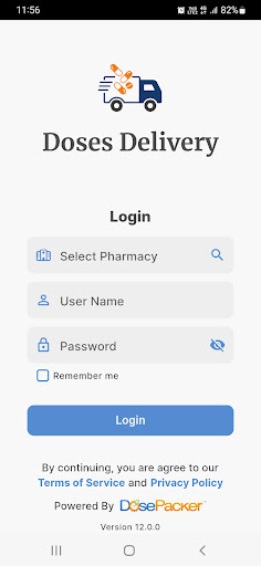 Android application Doses Delivery screenshort