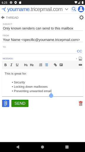TricepMail Screen 2