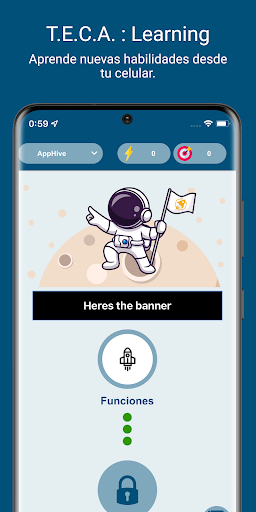 Android application T.E.C.A : Learning screenshort
