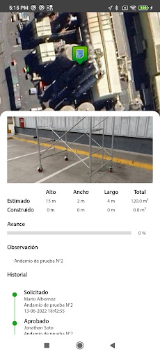 Sistema de Gestión de Andamios Screen 3
