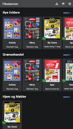 Android application Tilbudsaviser screenshort