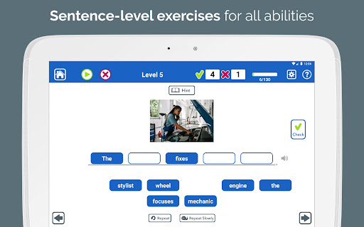 Screenshot of Advanced Comprehension Therapy