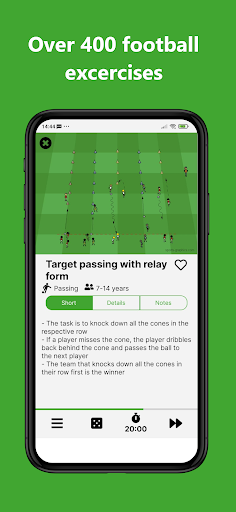 Screenshot of FootballTraining+
