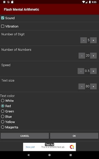 Flash mental arithmetic screenshot 15