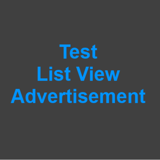 Test List View Advertisement 3.0 Icon